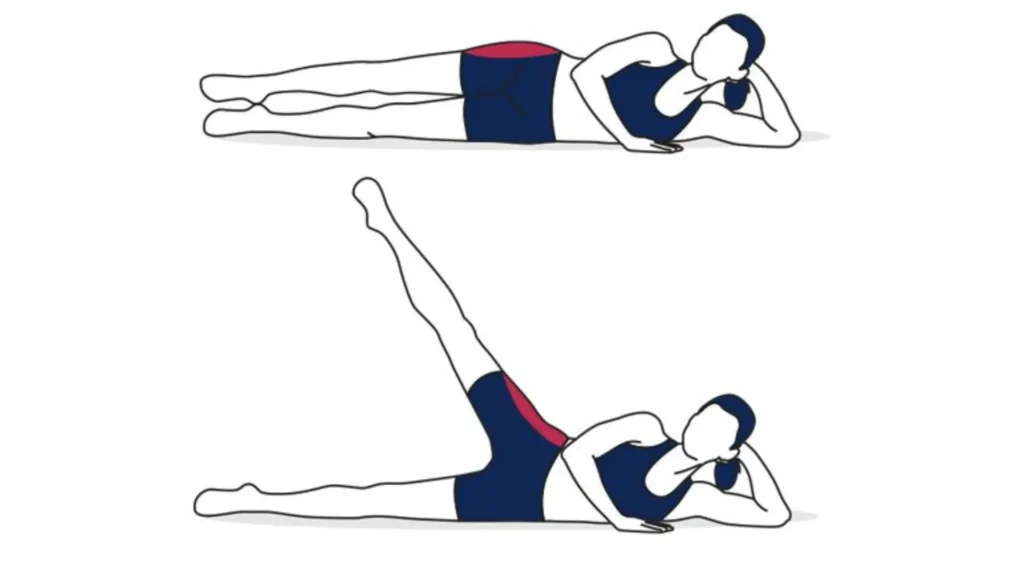 Side-Lying Leg Raise with Oblique Twist